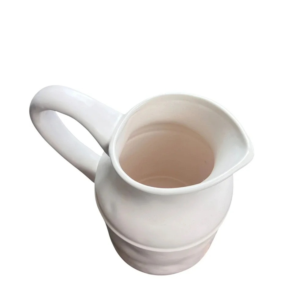 Rae Dunn DRINK Ceramic Pitcher Artisan Collection by Magenta Farmhouse 8.5